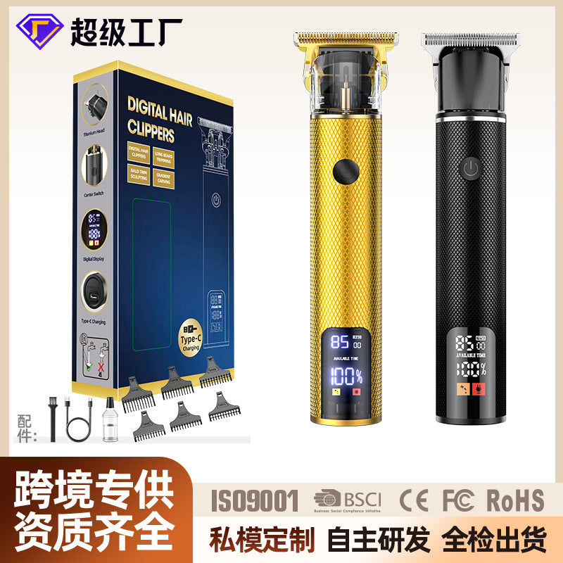 Factory direct oem odm custom t9 professional waterproof vertical grooved electric hair clipper/trimmer - wholesale