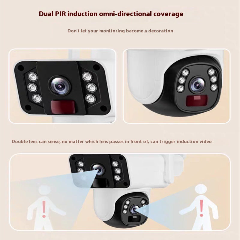 Customized camera Foreign home mobile phone remote 360 no dead angle high definition outdoor night vision solar 4G monitoring