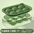 2025 new luxury ice ball maker - whiskey ice ball mold, round large ice ball mold, food-grade 6-ball ice cube tray set for home use
