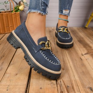 spring/autumn new arrival: plus size chunky sole loafers for women, sizes 36-43. wholesale available. perfect for  and  dropshipping