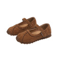 Vancahao niche style design k-style girl mary jane princess shoes  spring & fall new arrivalkids suede flats