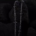 hot-selling cross patchwork necklace for men, punk style, hip-hop, versatile bracelet, european and american niche jewelry, trendy