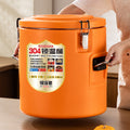 304 stainless steel insulated bucket - ideal for street vendors, outdoor camping, and commercial use (cafeterias, food trucks). keeps food hot or cold
