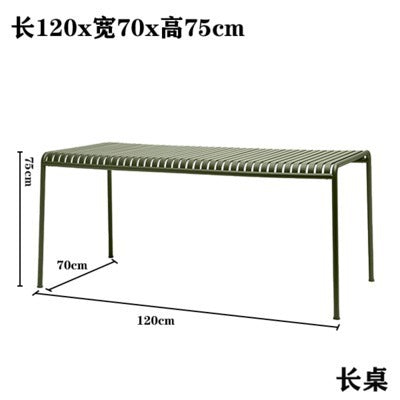 Outdoor casual table and chair set - minimalist patio balcony furniture - wrought iron outdoor table and chair set combination