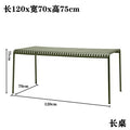Outdoor casual table and chair set - minimalist patio balcony furniture - wrought iron outdoor table and chair set combination