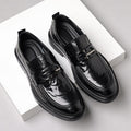 Genuine leather men's loafers - slip-on leather shoes for men - comfortable business casual style - slip-on leather shoes