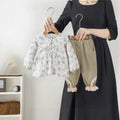 Girls' stylish autumn outfit set  new children's autumn shirt and pants two-piece set for little girls