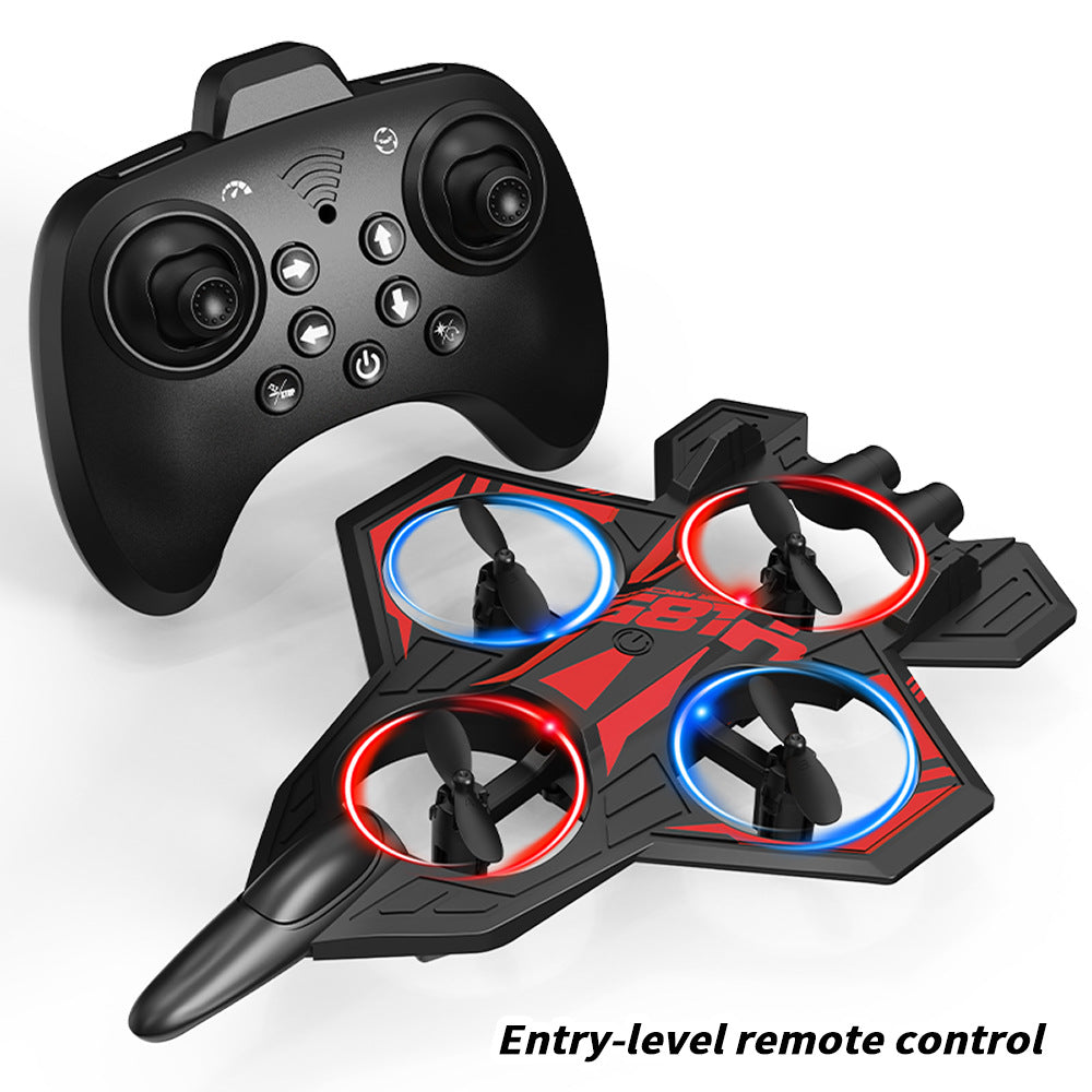 yl86 screen-controlled combat drone with light stunts, four-rotor circling, fixed height, and crash-resistant aircraft toy