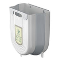 Kitchen trash can hanging for home kitchen waste classification foldable cabinet door wall hanging bathroom toilet storage wastebasket