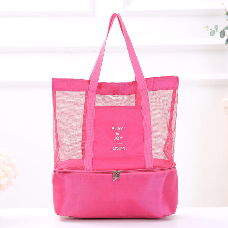 Portable thermal insulation bag Outdoor cold and fresh ice bag Picnic bag Bring rice to work Bento lunch box bag Food thermal insulation bag