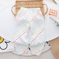Girls' summer pants: korean style fashionable printed joggers for toddlers and young children - perfect for everyday wear