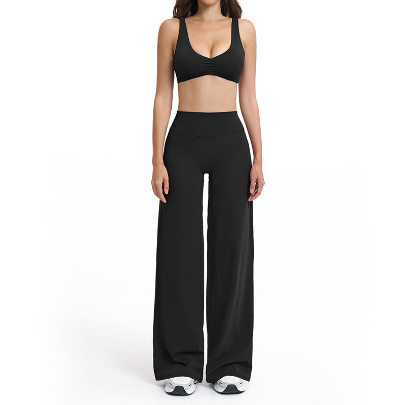 brushed new arrival yoga suit silmslimming look quick-drying fitness clothes outdoor running sports suit for women 4520