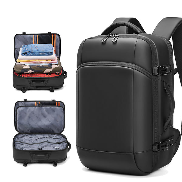 Men's backpack business high-end leisure commuter computer bag wholesale, large capacity travel backpack backpack