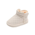 Baby snow boots winter fleece-lined thickened toddler cotton shoes infant warm shoes first walker shoes boys and girls cotton boots