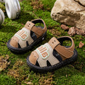 Jiao jiao shoes  summer soft sole non-slip baby sandals, 1-2 years old boys and girls, princess closed-toe infant first walker shoes