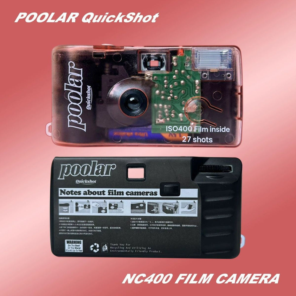Poolar jelly disposable camera - retro film camera - point and shoot camera - student starter kit - birthday creative gift