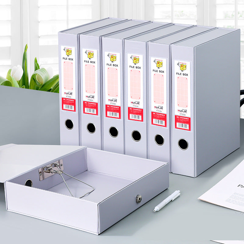 Folder, file box, file box, thickened PVC magnetic buckle, personnel accounting voucher, document storage box