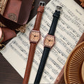 New arrival digital retrofashion women's watch cross-border live broadcast barrel-shaped quartz belt watch women's watch