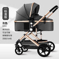 Lightweight baby stroller - four seasons, two-way, foldable bassinet, newborn pram, shock absorption, wholesale from manufacturer, portable