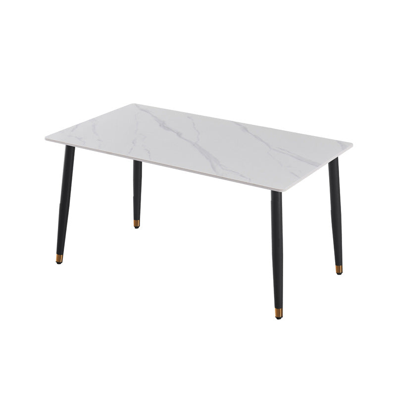 Rock slab dining table combination modern casual italian manufacturer wholesale personalized small apartment rectangular simple table