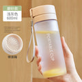 double-lid sports frosted water cup, high temperature resistant, large capacity plastic cup, student outdoor convenient cup wholesale