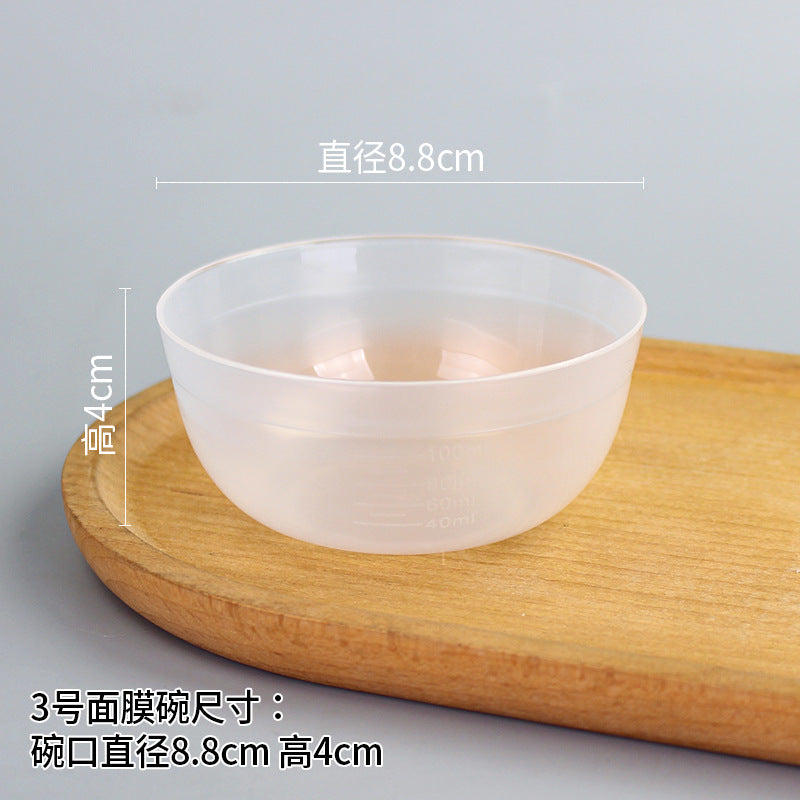 Beauty bowl spa mask mixing tool plastic mask bowl wholesale set - flat rim bowl