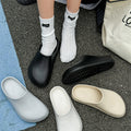 Best sellingeva toe-cap slippers for men outwear non-slip waterproof non-hole half slippers high-looking couple non-hole slippers
