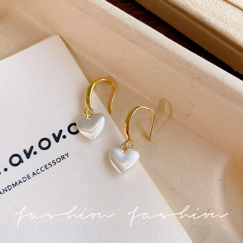 925 silver needle hong kong style retro metal earrings for women classy geometric plain hoop earrings easiest for match exaggerated work clothing earrings