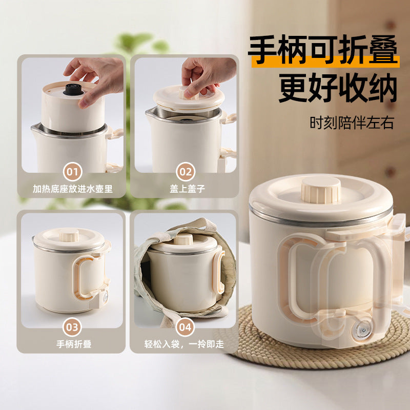 All-steel collapsible kettle - portable travel kettle for business trips - stainless steel electric kettle - mini cross-border fully automatic kettle