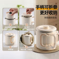 All-steel collapsible kettle - portable travel kettle for business trips - stainless steel electric kettle - mini cross-border fully automatic kettle