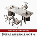 New chinoiserie luxury stone slate tea table table modern tea table and chair combination casualaccessible luxury office large board table tea making table