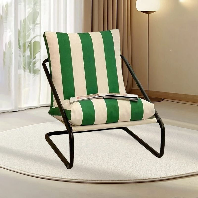 Influencer-approved single sofa chair - lazy balcony lounge chair - minimalist single seater - wabi-sabi style furniture - cotton living room