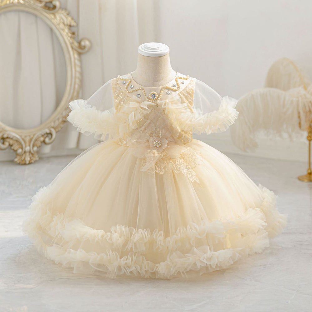 Kids dress princess dress western style girl mesh puffy piano performance dress baby dress kid dress