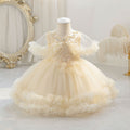 Kids dress princess dress western style girl mesh puffy piano performance dress baby dress kid dress