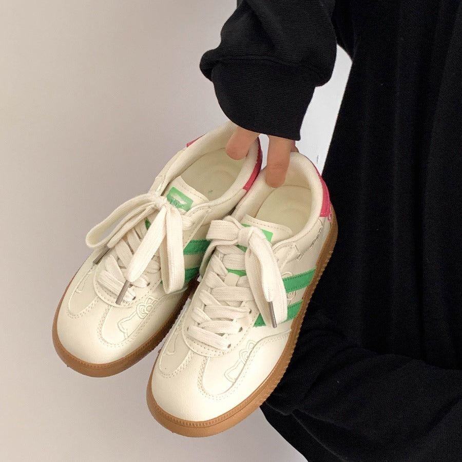 Trendy and versatile white sneakers for women - chunky sole platform shoes - new summer 2026 collection - unique casual all-match athletic loafers