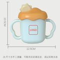 Custom baby milk cup, kids straw cup, learning cup, infant-specific with handle, pp drop-resistant, maternity and baby supplies