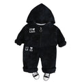 new trendy kids' fashionable baby spring/autumn letter & heart hooded long sleeve two-piece set - girls' spring outfit