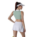 color block high-stretch active skort two-piece set - fitness, badminton, running, tennis outfit - custom yoga set available