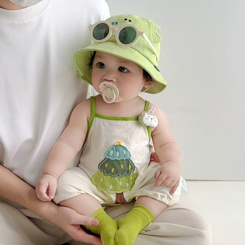 Summer cute super cute infant baby clothes baby suspenders one-piece cartoon rompers hundred days outwear summer