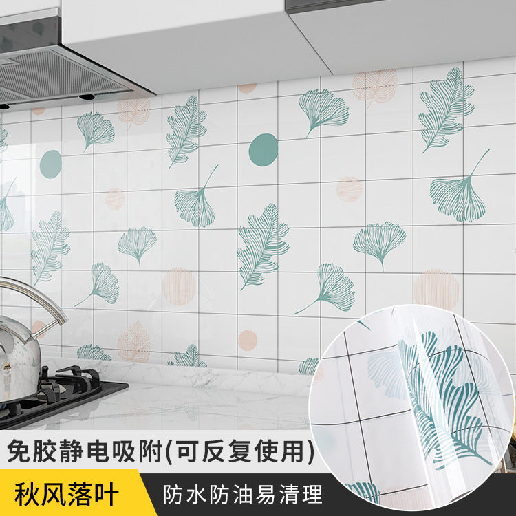 Electrostatic wall protective film, glue-free matte, bright, anti-kick and anti-dirty, transparent wall sticker, dustproof and waterproof film, self-adhesive