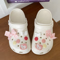 Cartoon cute bowknot clogs women's summer student outdoor sweet slippers eva one-piece two-wear sandals
