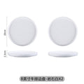 Japanese-style premium black and white ceramic dinnerware - high-end rock texture dinner plates for home use - round steak and chop dishes for restaurants