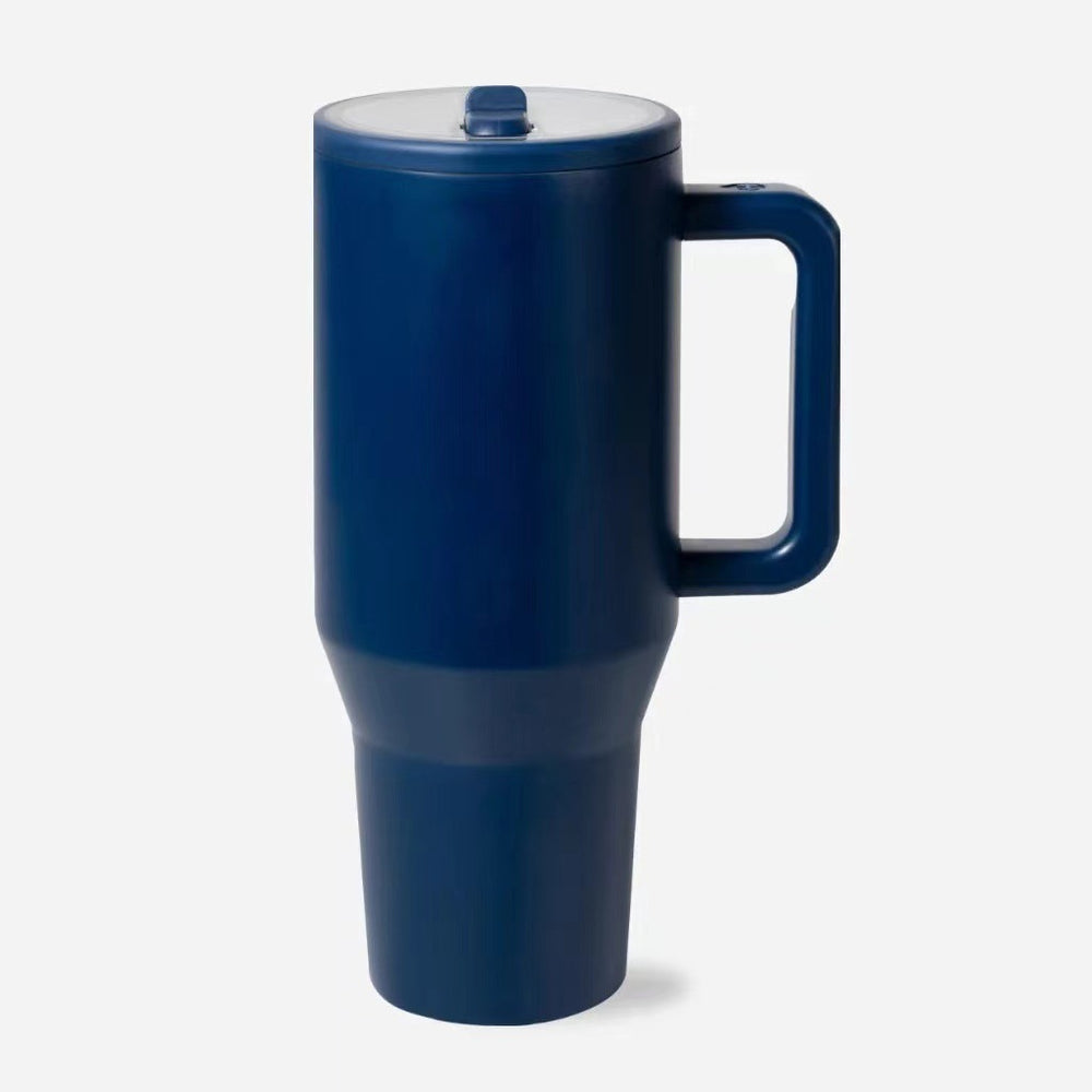 Amazon 40oz fifth generation car cup 304 stainless steel straw handle thermos cup large capacity cold ice cup
