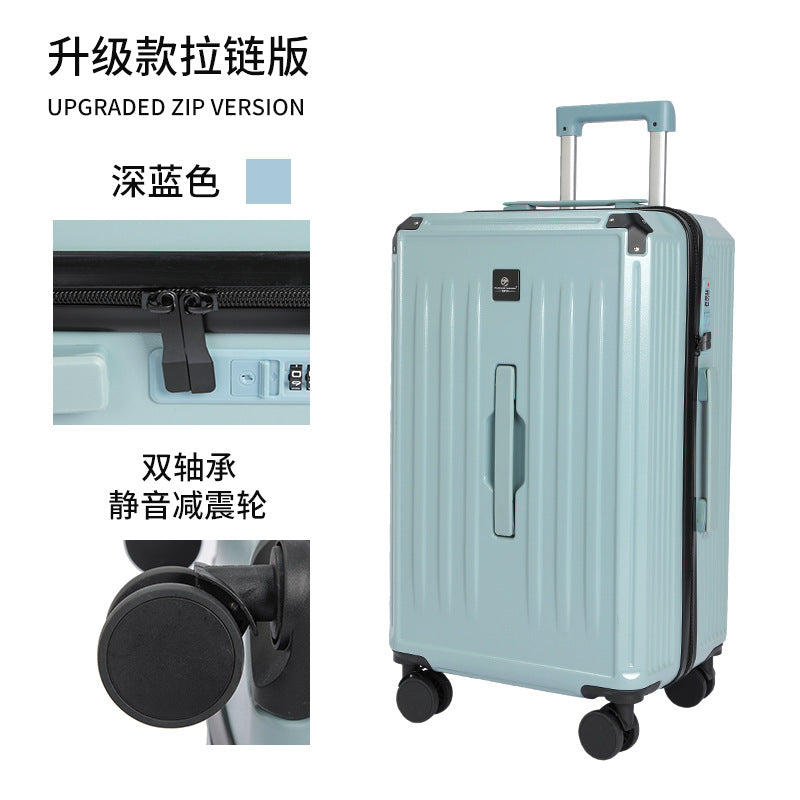 Large capacity thickened fashion luggage zipper 28 inch sports men's trolley case checked travel female silent universal wheel