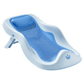 Baby bath support seat - reclining bath bed with non-slip mat - universal bathing aid for newborns