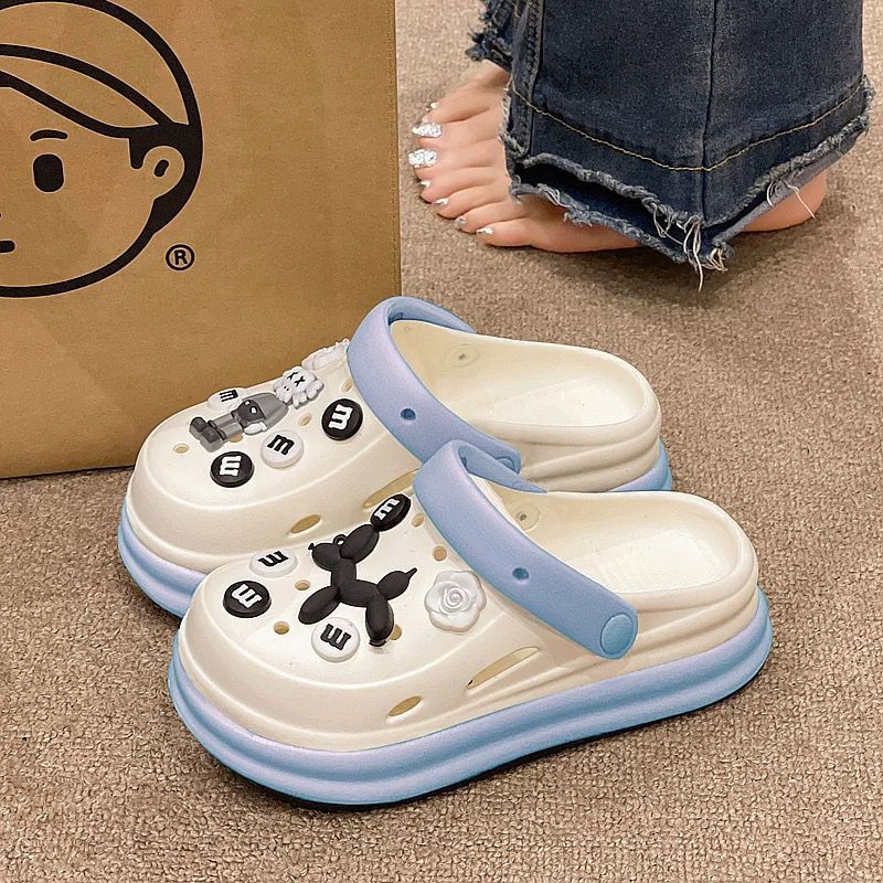 2025 baotou sandals women's hot style clogs outwear non-slip home soft beach new arrivalcouple sandals