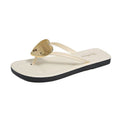 Women's flip-flops: flat, non-slip, lightweight, beach-ready, fashionable, versatile, heart-themed sandals - new summer 2025 collection for outdoor wear