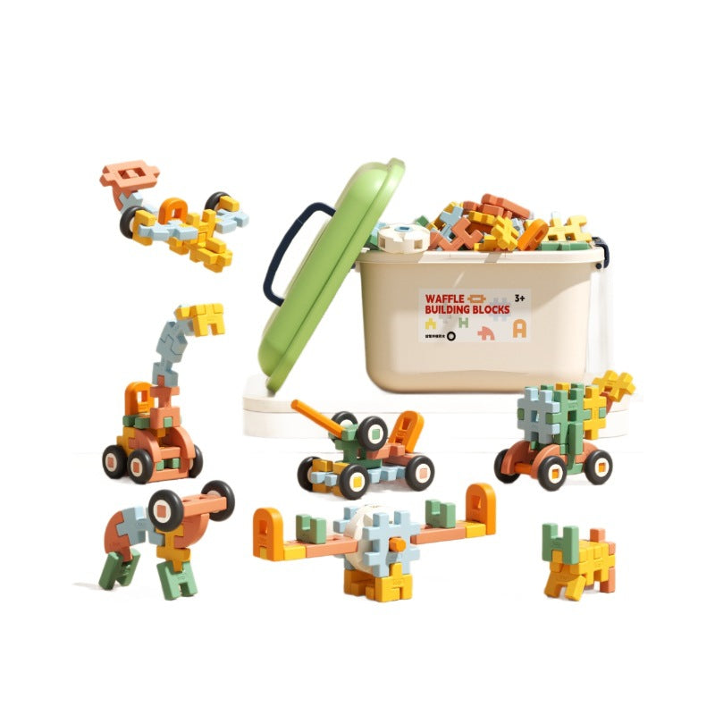 Kidsassemble building blocks diy soft insert capsules can be stored in early education intellectual development 3 to 4 boys and girls children's day gifts