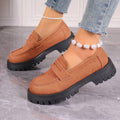 autumn new arrival: british style low-heel slip-on loafers - women's plus size export quality leather shoes for cross-border e-commerce