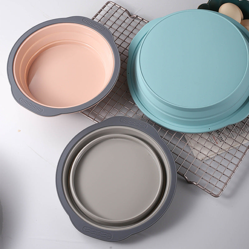 Baking Silicone Cake Mould Chiffon Embryo Layered Cream Frozen Mousse Sandwich Sheet Baking Tool 7 Inch 9 Inch